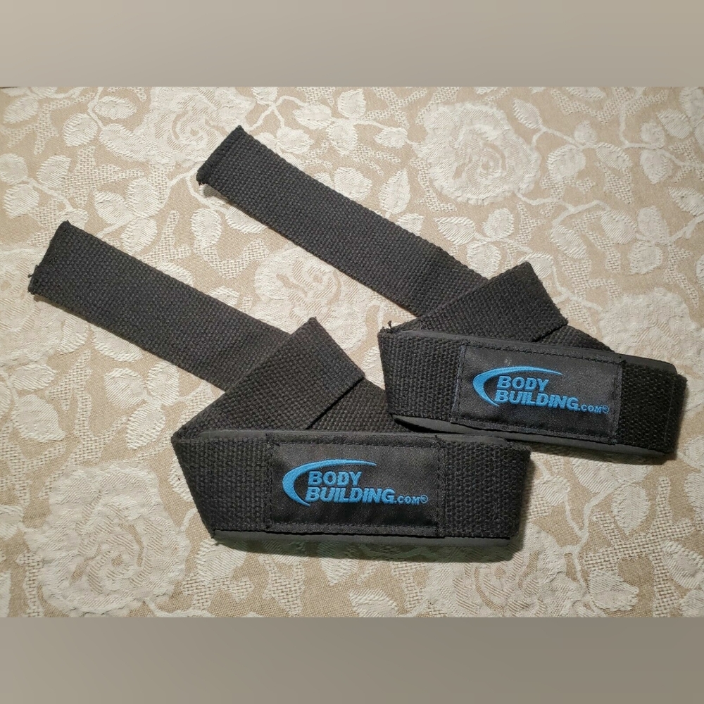 Bodybuilding Black Weight Lifting Pulling Straps